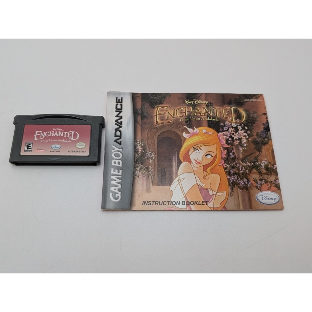 Disney's Enchanted Once Upon Andalasia Nintendo Game Boy Advance GBA w/ Manual